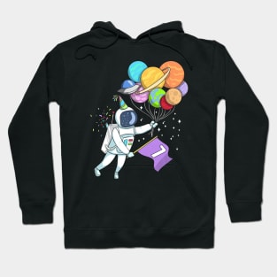 Kids Astronaut 7 Years Old Birthday Hoodie